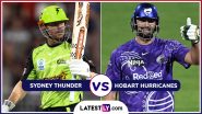 Sydney Thunder vs Hobart Hurricanes BBL 2025 Live Streaming: आज सिडनी थंडर और होबार्ट हरिकेन्स के बीच होगी काटें की टक्कर, यहां जानें भारत में कब, कहां और कैसे उठाए लाइव मुकाबले का लुफ्त