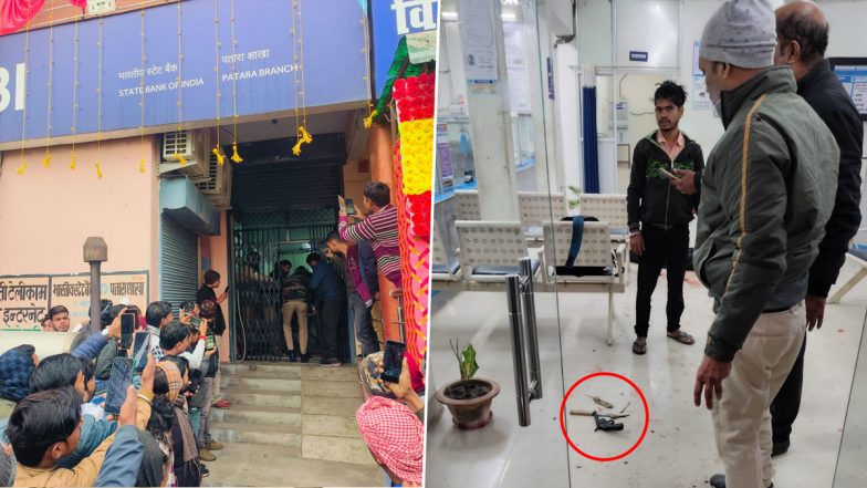 Bank Robbery In Kanpur: साइकिल से आएं शख्स ने SBI बैंक को लुटने की कोशिश की, कर्मियों पर किया चाक़ू से हमला, कानपुर जिले में पुलिस ने किया गिरफ्तार (Watch Video )