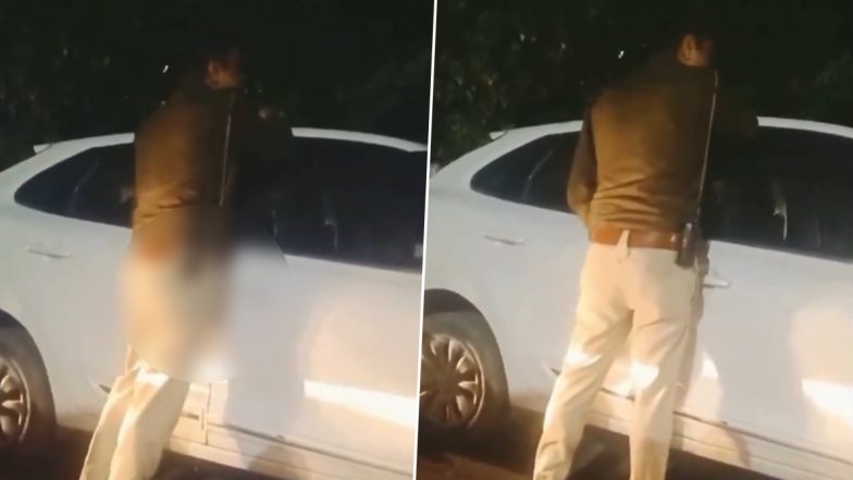 VIDEO: बेशर्मी की हदें पार! शराब के नशे में धुत दरोगा ने बीच सड़क पर कार पर ही कर दी पेशाब, इंदौर का वीडियो आया सामने