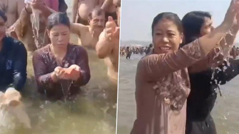 Maha Kumbh 2025: बॉक्सर मैरी कॉम ने महाकुंभ में लगाई डुबकी, गंगा किनारे दौड़ती और कैमरे में पोज देती दिखीं; VIDEO