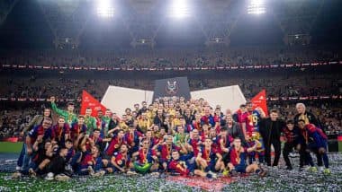 Real Madrid vs Barcelona, Spanish Super Cup 2025 Final Highlights: बार्सिलोना ने रियल मेड्रिड को 5-2 से हराकर जीता स्पेनिश सुपर कप, लामिन यमल,  रॉबर्ट लेवानडॉस्की, राफिन्हा और बाल्डे ने दागा गोल