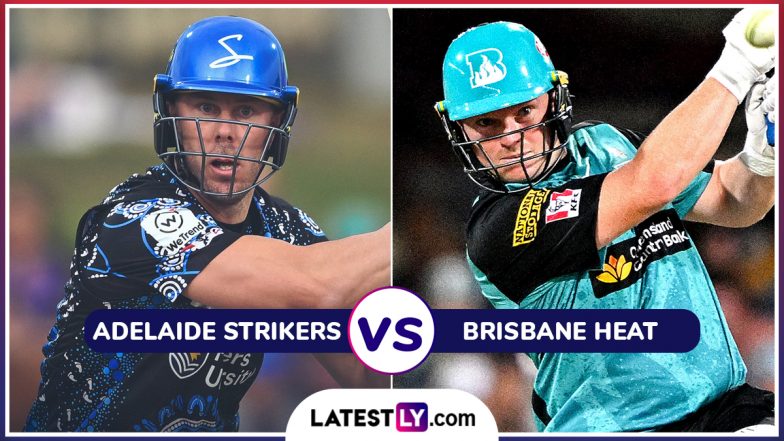 Adelaide Strikers vs Brisbane Heat BBL 2025 Live Streaming: आज एडिलेड स्ट्राइकर्स और ब्रिसबेन हीट के बीच होगी काटें की टक्कर, यहां जानें भारत में कब, कहां और कैसे उठाए लाइव मुकाबले का लुफ्त