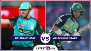 Brisbane Heat vs Melbourne Stars BBL 2024-25 Live Streaming: आज ब्रिसबेन हीट और मेलबर्न स्टार्स के बीच मैच, यहां जानें भारत में कब, कहां और कैसे उठाए लाइव मुकाबले का लुफ्त