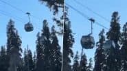 Gulmarg Gondola: रोपवे केबल का तार टूटा, हवा में लटके 120 पर्यटक; तकनीकी खराबी के बाद संचालन फिर शुरू (Watch Video)