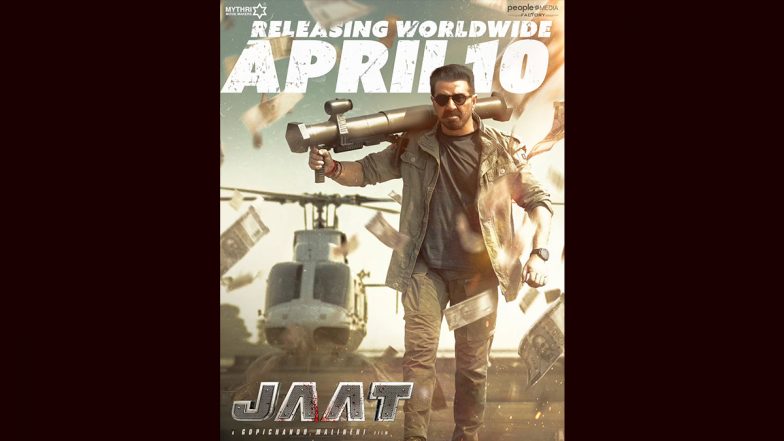 Jaat Release Date: सनी देओल स्टारर एक्शन फिल्म 'जाट' की रिलीज डेट का हुआ ऐलान, 10 अप्रैल को सिनेमाघरों में देगी दस्तक