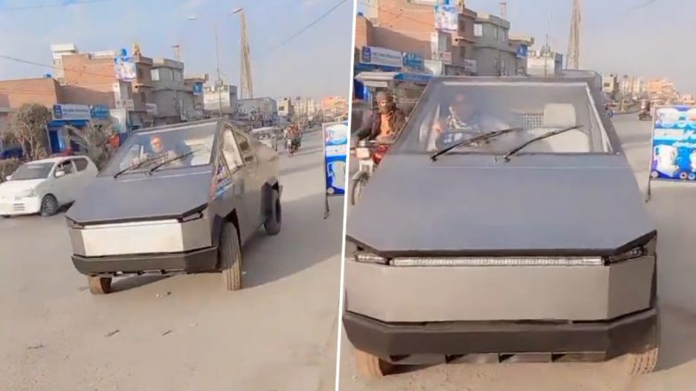 Pakistani Engineer Crafts Tesla Cybertruck Replica: पाकिस्तानी इंजीनियर ने बनाई टेस्ला साइबरट्रक की कॉपी, इंटरनेट पर मीम्स वायरल
