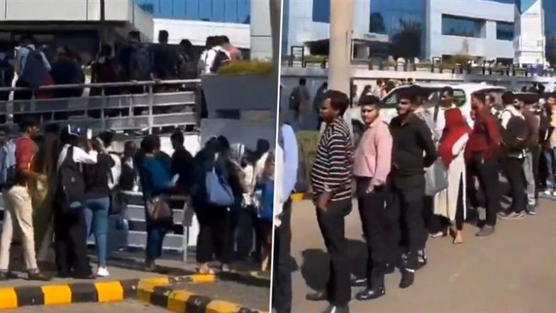 VIDEO: 100 पदों के लिए 3,000 इंजीनियर लाइन में! पुणे में IT जॉब के लिए मची होड़, जूनियर डेवलपर के वॉक-इन इंटरव्यू का वीडियो वायरल