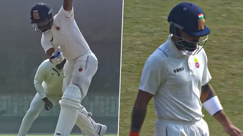 Virat Kohli Wicket Video: रणजी ट्रॉफी में भी जारी रहा विराट कोहली का फ्लॉप शो, हिमांशु सांगवान की घातक गेंदबाजी ने उड़ाया रन मशीन का स्टंप, देखें वीडियो