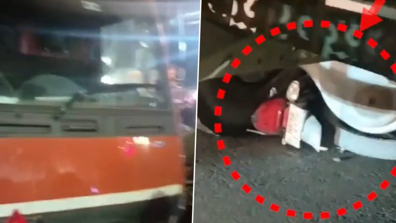 VIDEO: एक्सीडेंट के बाद ट्रक में फंसी बाइक, 3 किलोमीटर से ज्यादा दूर तक घसीटते हुए ले गया चालक, तीन लोगों की मुश्किल से बची जान, झांसी का वीडियो आया सामने