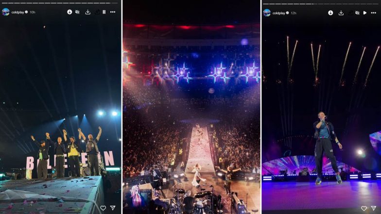 Coldplay Ahmedabad Concert: अहमदाबाद में कोल्डप्ले&nbsp;का ऐतिहासिक कॉन्सर्ट, बैंड ने कहा- &lsquo;हमारा अब तक का सबसे बड़ा शो&rsquo;