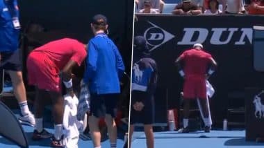 Frances Tiafoe Vomits on Court: ऑस्ट्रेलियन ओपन में फ्रांसिस तियाफो ने कोर्ट पर किया उल्टी, आर्थर रिंडरकेनेच के खिलाफ पहले राउंड में हुआ अजीब हादसा!