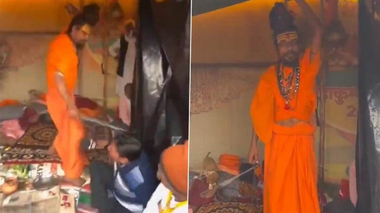 VIDEO: फालतू सवालों से परेशान ​​हठ योगी बाबा ने यूट्यूबर को मारे बीसों चिमटे, टेंट से भगाया बाहर; प्रयागराज के महाकुंभ का वीडियो वायरल