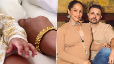 Masaba Gupta Names Her Baby Girl 'Matara': मसाबा गुप्ता ने बेटी का नाम रखा 'मातारा', सोशल मीडिया पर शेयर के बेबी गर्ल की पहली तस्वीर (View Pic)