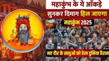 VIDEO: महाकुंभ 2025! पाकिस्तान की आबादी से दोगुना श्रद्धालु, IPL से 10 गुना ज्यादा कमाई, राम मंदिर से 3 गुना ज्यादा खर्च, देखें हैरान चौंकाने वाले आंकड़े