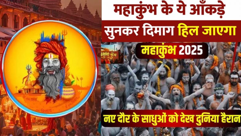 VIDEO: महाकुंभ 2025! पाकिस्तान की आबादी से दोगुना श्रद्धालु, IPL से 10 गुना ज्यादा कमाई, राम मंदिर से 3 गुना ज्यादा खर्च, देखें हैरान चौंकाने&nbsp;वाले&nbsp;आंकड़े