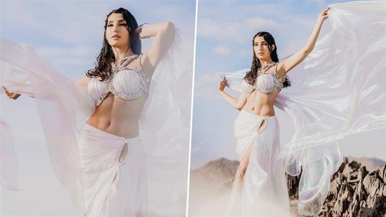 Nora Fatehi का लाइट पिंक आउटफिट में सिजलिंग अवतार, एक्ट्रेस की हॉटनेस ने बढ़ाया सोशल मीडिया का तापमान (View Pics)