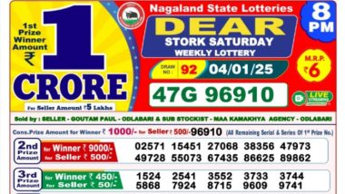 Nagaland State Lottery Sambad Result Today 8 PM: नागालैंड 