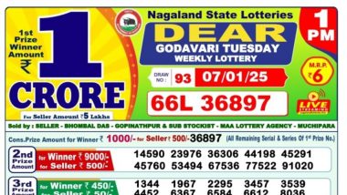 Nagaland State Lottery Sambad Result Today 1 PM: नागालैंड “Dear Godavari Tuesday” विकली लॉटरी रिजल्ट जारी, पहला इनाम 1 करोड़ रुपये