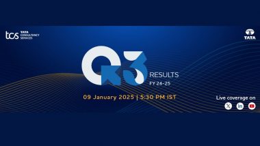 TCS Q3 Results: टीसीएस ने जारी किए दिसंबर तिमाही के नतीजे, मामूली गिरावट के बावजूद हासिल हुए मजबूत सौदे; शुद्ध लाभ ₹12,380 करोड़ रहा