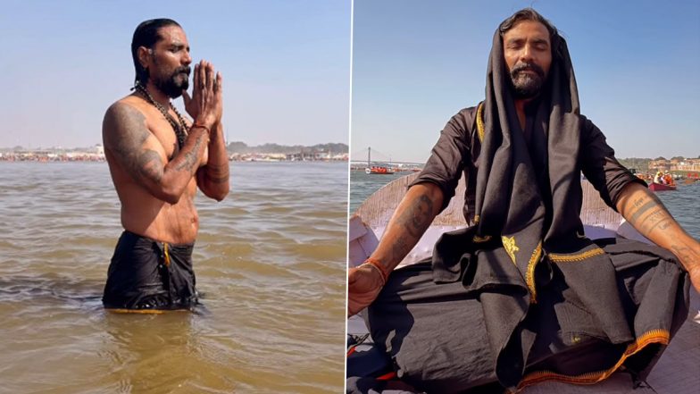 Mahakumbh 2025: काले कपड़ों में खुद को छुपा कर महाकुंभ मेले में पहुंचे कोरियोग्राफर रेमो डिसूजा, गंगा में लगाईं आस्था की डूबकी, देखें VIDEO