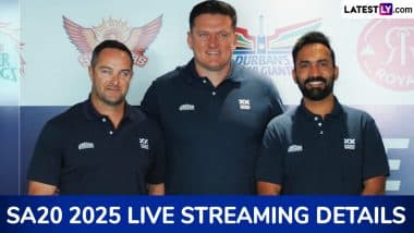 SA20 League 2025 Live Streaming In India: एसए20 लीग के पहले मुकाबले में सनराइजर्स ईस्टर्न केप और एमआई केप टाउन के बीच होगी कांटे की टक्कर, यहां जानें भारत में कब, कहां और कैसे देखें यह मुकाबला