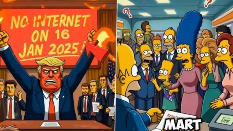 'No Internet on 16 Jan 2025': क्या 16 जनवरी 2025 को पूरी दुनिया में बंद रहेगा इंटरनेट? 'द सिम्पसन्स' ने की थी भविष्यवाणी, सोशल मीडिया पर एडिटेड VIDEO वायरल