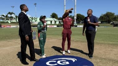 West Indies Women vs Bangladesh Women, 1st ODI 2025 Toss And Live Scorecard: वेस्टइंडीज की कप्तान हेले मैथ्यूज ने जीता टॉस, पहले गेंदबाजी करने का किया फैसला; यहां देखें मैच का लाइव स्कोरकार्ड