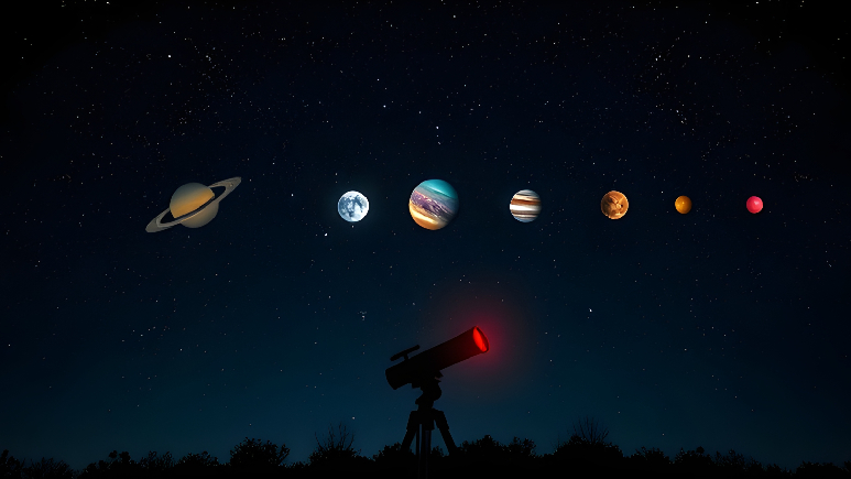Seven Planets Alignment: 7 ग्रहों का महासंयोग, आसमान में दिखेगा अद्भुत नाजारा, जानें कब और कैसे देखें यह दुर्लभ खगोलीय घटना