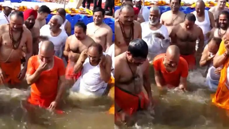 महाकुंभ 2025: संगम में CM योगी समेत UP कैबिनेट के सभी मंत्रियों ने लगाई आस्था की डुबकी, देखें वीडियो