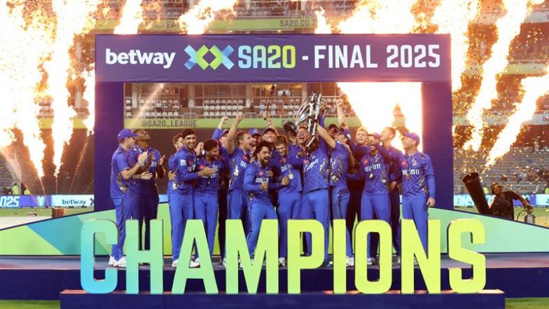 MICT vs SEC SA20 2025 Final Scorecard: एमआई केप टाउन ने जीता अपना पहला एसए20 का खिताब, फाइनल में सनराइजर्स ईस्टर्न केप को 76 रन से हराया