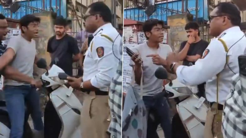 VIDEO: पुणे में ट्रैफिक पुलिस ने वाहन सवार बेटे और पिता से की बदसलूकी, मोबाइल भी तोड़ा, सोशल मीडिया पर लोग लगा रहे है जमकर लताड़