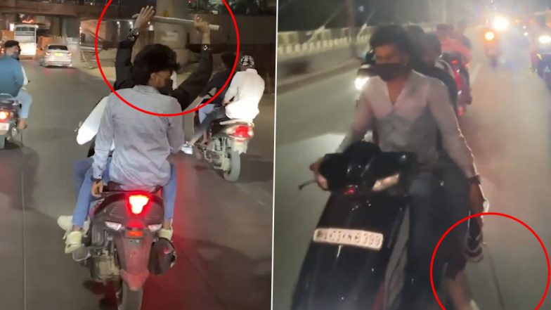 Bengaluru: इंस्टाग्राम रील्स के लिए बाइक सवार सड़क पर तलवारें लहराते दिखे, वीडियो वायरल होने के बाद सभी गिरफ्तार