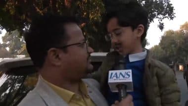 VIDEO: Arvind Kejriwal को सपोर्ट करने पहुंचे 'मिनी केजरीवाल', AAP समर्थक बच्चे का अंदाज हुआ वायरल