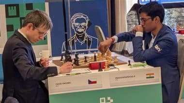 Masters Chess Tournament 2025: भारतीय ग्रैंडमास्टर आर प्रज्ञानानंदा ने डेविड नवारा से ड्रॉ खेला, अरविंद चिदंबरम की बाजी भी बराबर रही