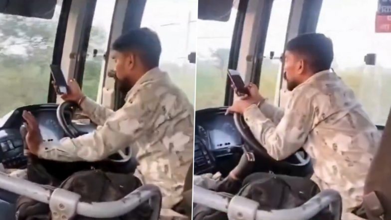 Viral Video: लापरवाही की हद है! लोगों की जान के साथ खिलवाड़, बस चलाते हुए ड्राइवर मोबाइल में देख रहा है रील, जबलपुर का वायरल वीडियो आया सामने