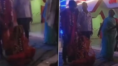 VIDEO: भागवत कथा के दौरान हुई मुलाक़ात, प्रेमी प्रेमिका से मिलने पहुंचा, ग्रामीणों और परिजनों ने पकड़कर करवा दी शादी, बिहार के बांका की घटना का वीडियो हुआ वायरल