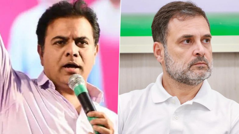 KTR’s Tweet on Congress Party: बीआरएस पार्टी के नेता केटीआर ने दिल्ली इलेक्शन पर ट्वीट कर कांग्रेस पर साधा निशाना,' बीजेपी को जीताने के लिए राहुल गांधी को दी बधाई