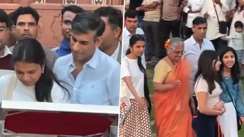 Former PM Rishi Sunak Reached Taj Mahal: ब्रिटेन के पूर्व पीएम ऋषि सुनक पहुंचे ताजमहल, परिवार के साथ किए मोहब्बत की निशानी के दीदार (Watch Video)