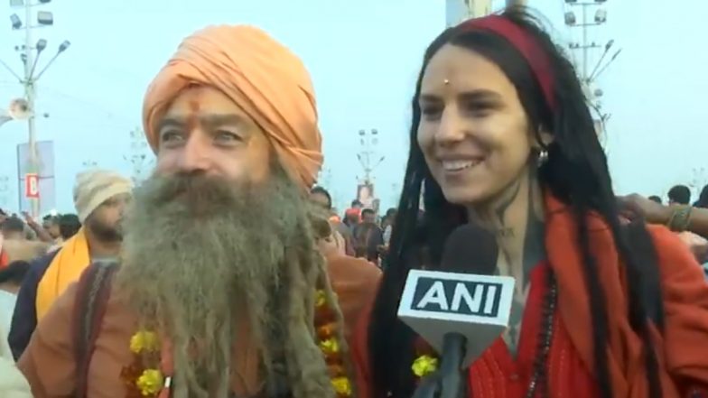 Maha Kumbh 2025: यूक्रेनी महिला साधू ने त्रिवेणी में लगाई डूबकी, कहा- "मैं अद्भुत और धन्य महसूस कर रही हूं'- देखें वीडियो