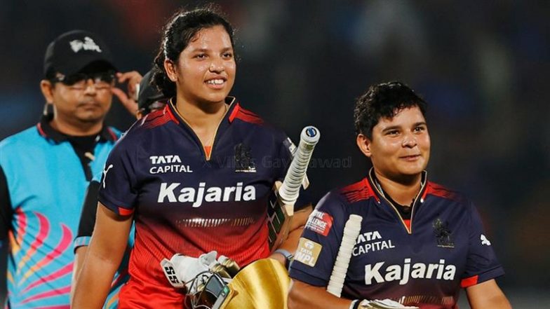 RCB vs GG, WPL 2025 12th Match 1st Inning Scorecard: आरसीबी ने गुजरात जाइंट्स को दिया 126 रनों का टारगेट, कनिका आहूजा और राघवी बिष्ट ने खेली धमाकेदार पारी; यहां देखें पहली पारी  स्कोरकार्ड