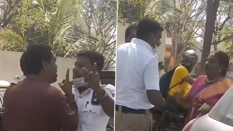 Man Abuses Police Officer: बेंगलुरु में ट्रैफिक जाम के बीच शख्स ने पुलिस अधिकारी को धमकाया और गालियां दी, शॉकिंग वीडियो वायरल