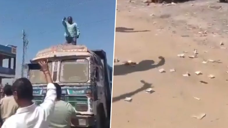 Telangana: पेड्डापल्ली आरटीओ ऑफिस के बाहर शख्स ने ट्रक पर चढ़कर खुद को इलेक्ट्रिक शॉक से मारने की दी धमकी, वीडियो आया सामने