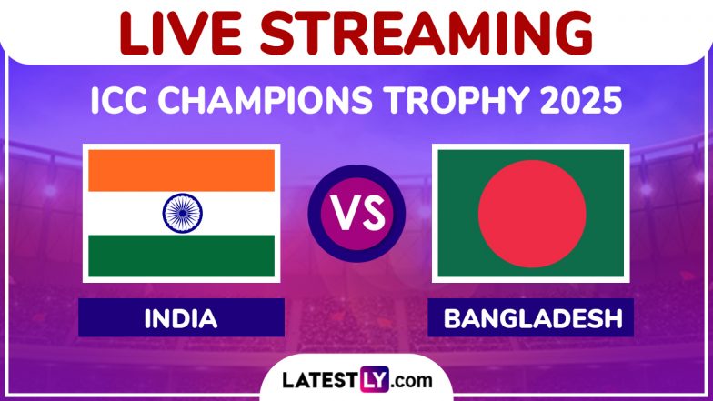 IND vs BAN, ICC Champions Trophy 2025 Live Streaming: चैंपियंस ट्राफी में भारत और बांग्लादेश के बीच खेला जाएगा हाईवोल्टेज मुकाबला, यहां जानें कब, कहां और कैसे देखें लाइव प्रसारण