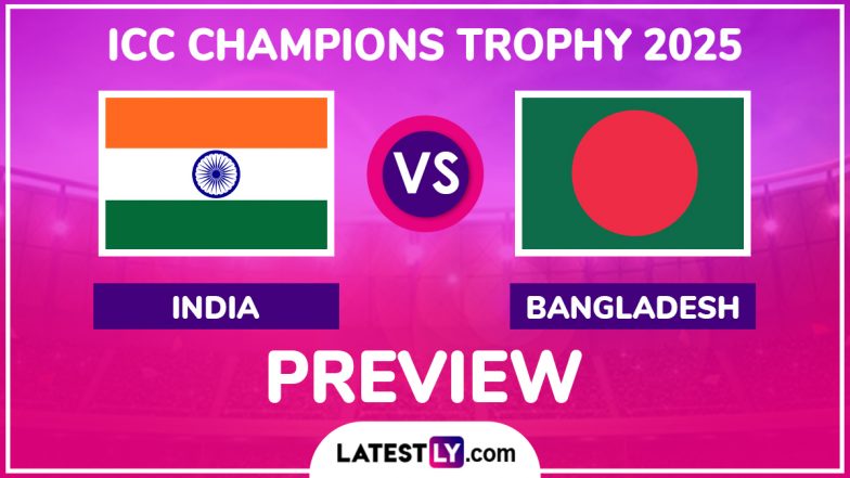 IND vs BAN, ICC Champions Trophy 2025 Preview: चैंपियंस ट्राफी में टीम इंडिया को रोक पाएगी बांग्लादेश? मैच से पहले जानें हेड टू हेड रिकॉर्ड्स, मिनी बैटल और स्ट्रीमिंग समेत सारे डिटेल्स