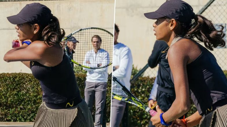 Nadal Trains Maaya Rajeshwaran: राफेल नडाल की छत्रछाया में भारत की नई टेनिस सनसनी! 15 वर्षीय माया राजेश्वरन ने नडाल अकादमी में शुरू&nbsp;की ट्रेनिंग