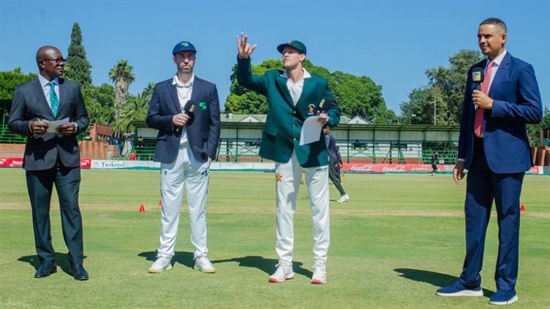 Zimbabwe vs Ireland Only Test 2025 Toss Update: आयरलैंड ने टॉस जीतकर पहले बल्लेबाजी करने का किया फैसला, यहां देखें दोनों टीमों की प्लेइंग 11