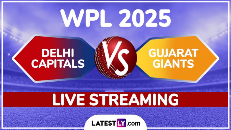 DC-W vs GG-W WPL 2025 Live Streaming: विमेंस प्रीमियर लीग के रोमांचक मुकाबले में दिल्ली कैपिटल्स से भिड़ेगी गुजरात जायंट्स, यहां जानें कैसे देखें लाइव प्रसारण