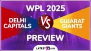 Gujarat Giants vs Delhi Capitals, WPL 2025 17th Match Winner Prediction: दिल्ली कैपिटल्स को हराकर पॉइंट्स टेबल में दूसरे पायदान पर आना चाहेगी गुजरात जाइंट्स, मैच से पहले जानें कौनसी टीम मार सकती हैं बाजी