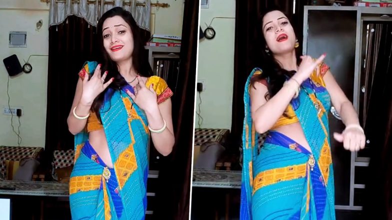 Desi Bhabhi Dance Video: देसी भाभी ने नीली साड़ी में हरियाणवी गाने पर किया डांस, अपने स्टेप्स से बनाया दीवाना