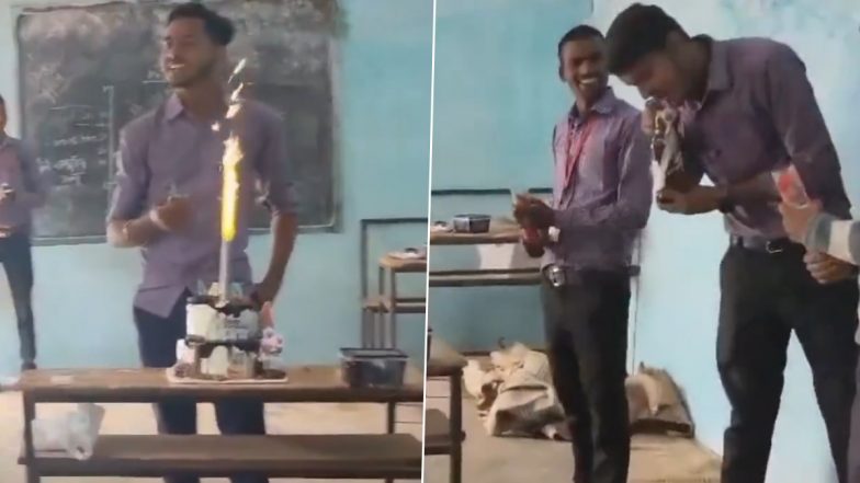 Beer Bottle & Cake In Classroom: एमपी के सरकारी कॉलेज के क्लासरूम में हाथ में बियर लिए छात्रों का वीडियो वायरल, लोगों में आक्रोश